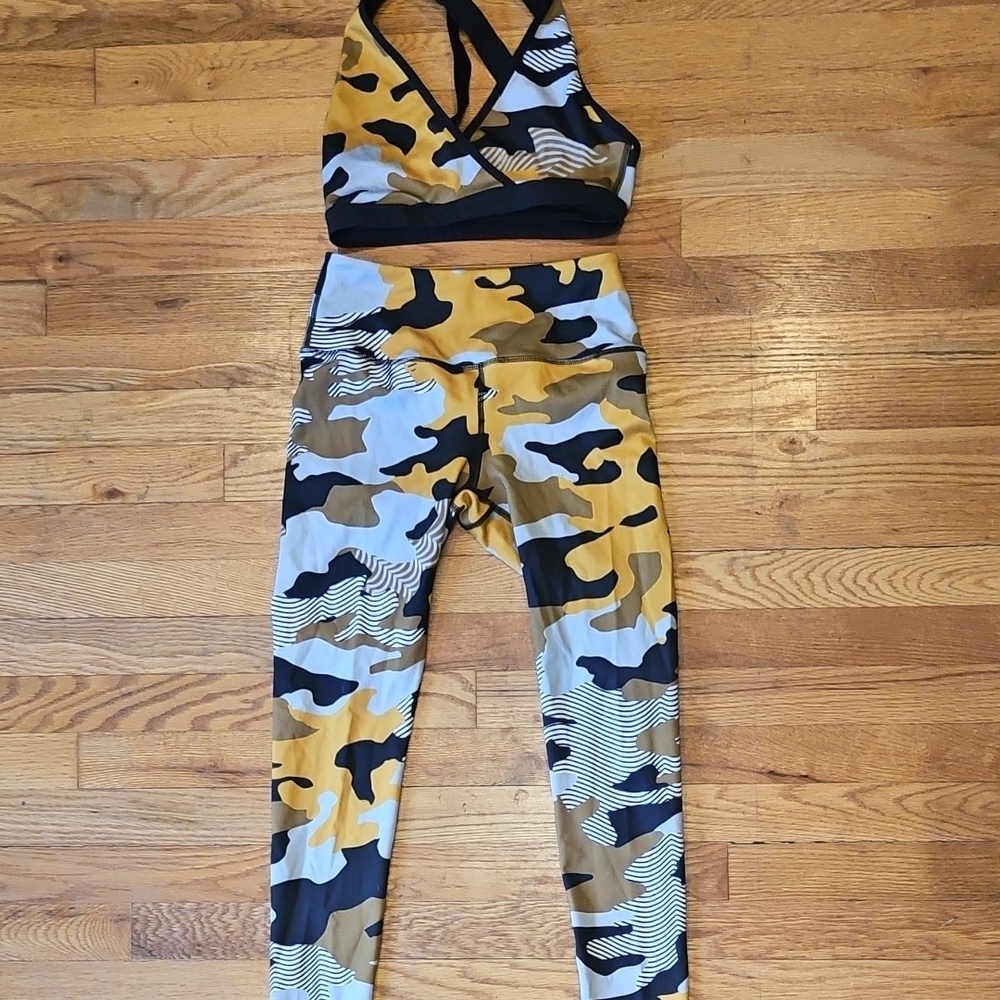 Noli Camouflage Print Leggings and Top Set